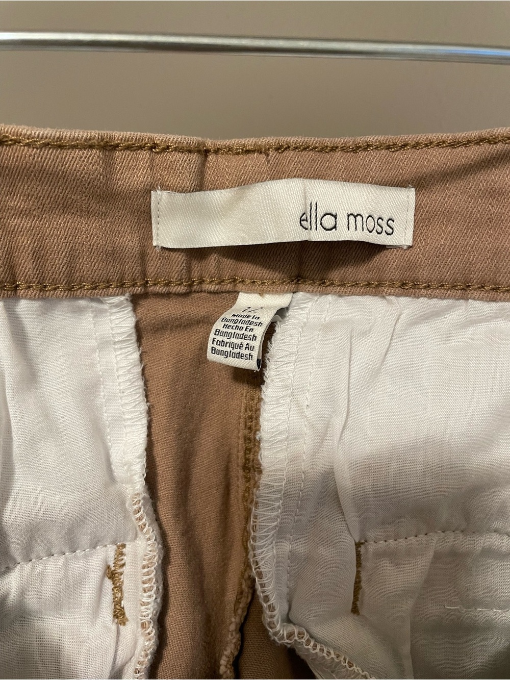 Ella Moss Cropped Wide-Leg Pants in Tann - Picture 4 of 6